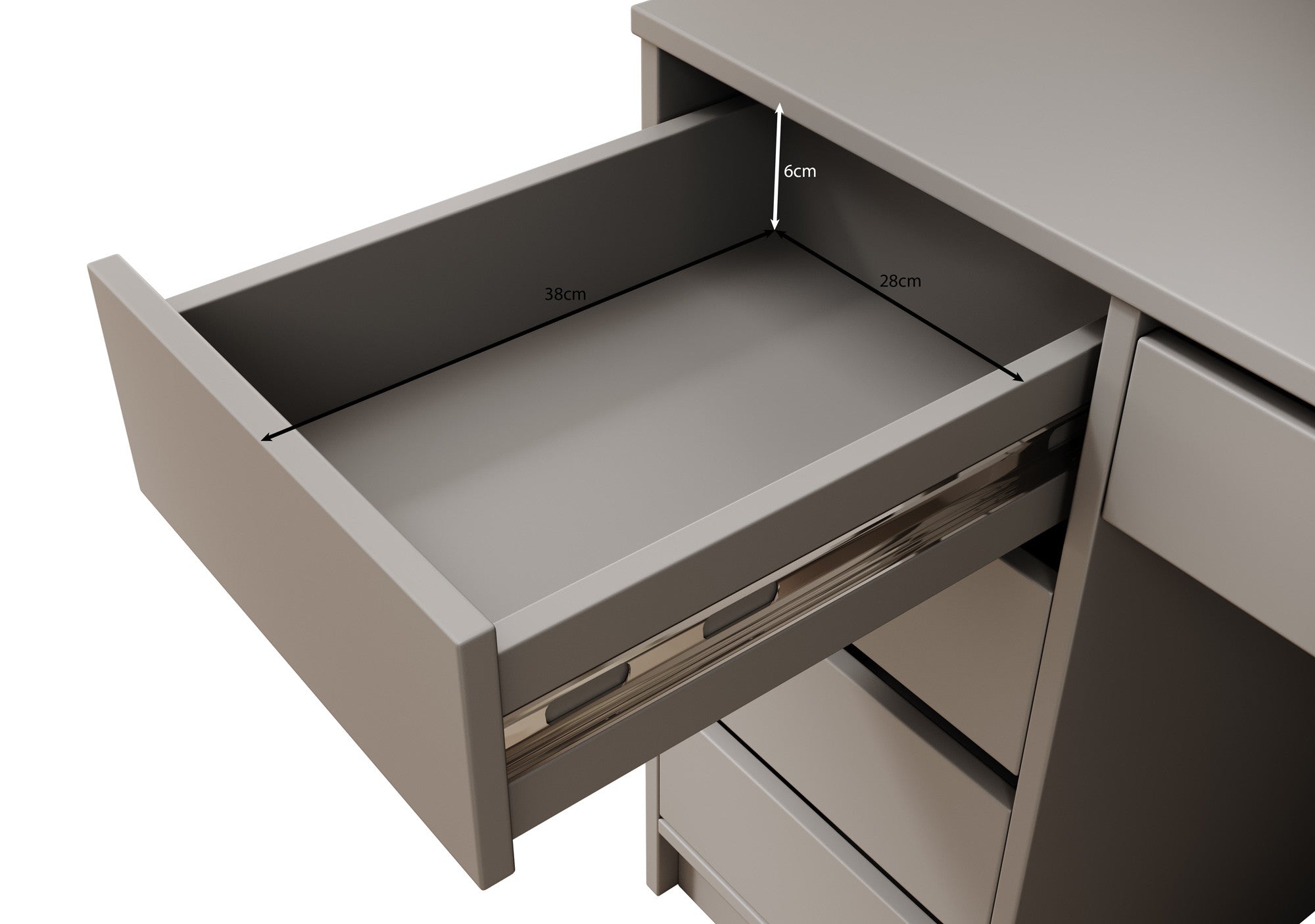 Avio 2 - Bureau - Beige - 154x55 cm