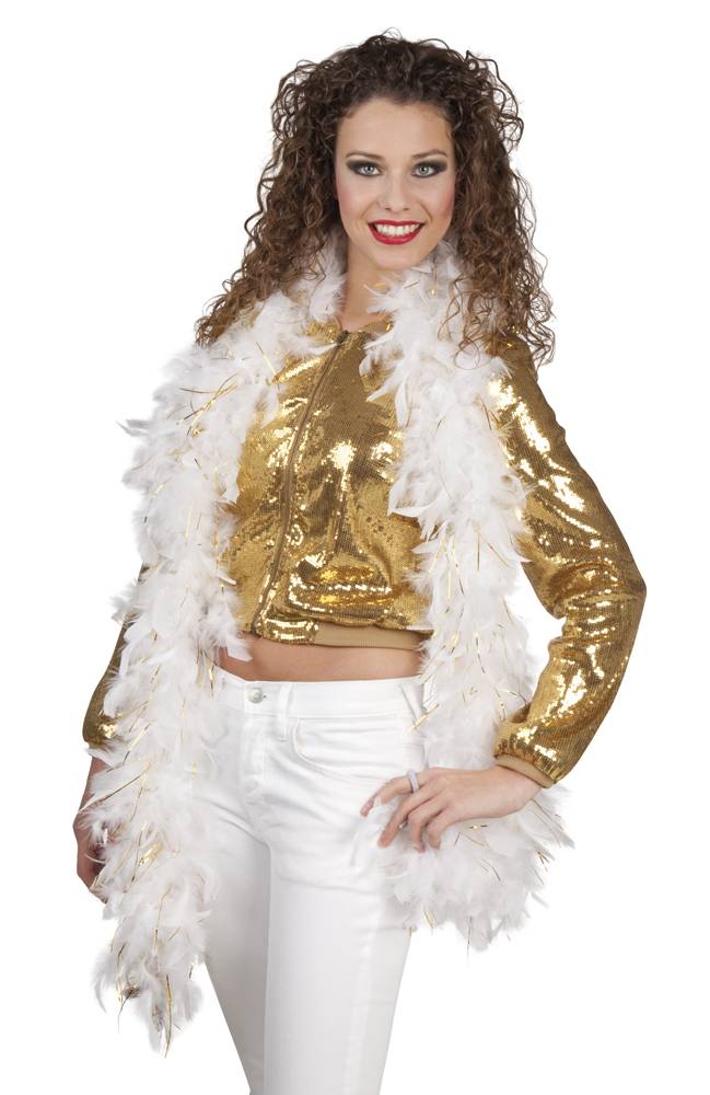 Witte Boa met Goud 1,8m