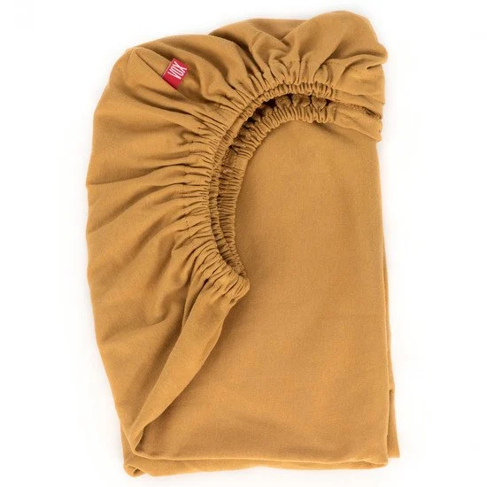 Drap housse pure coton biologique   Moutarde        70 x 140 cm   de               Vox