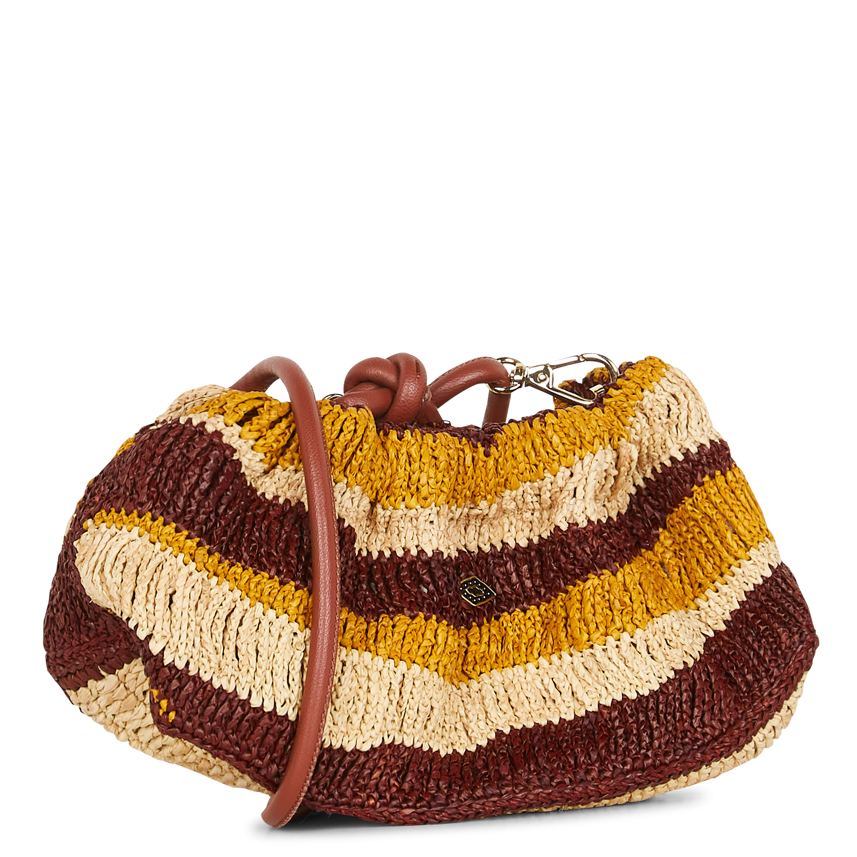 JUNE - Sac porté épaule en raphia | Multicolore