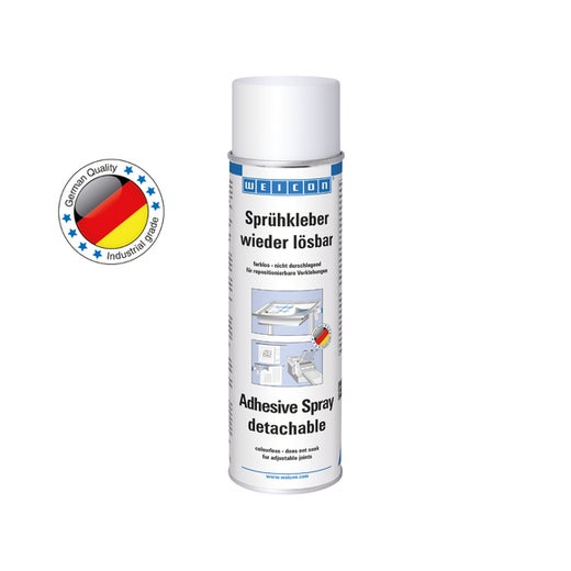 WEICON Verwijderbare Spuitlijm | Spuitbare Contactlijm voor Lichte Materialen | 500 ml