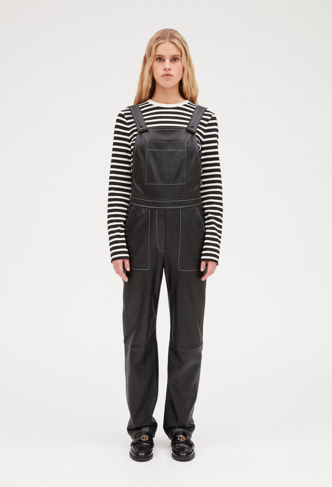 Salopette cuir