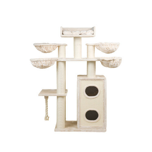 Arranhador para gatos Cat Paradise Plus, cor creme