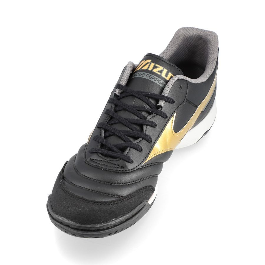 Mizuno Morelia Sala Classic IN Aurum - Noir/Doré/Gris