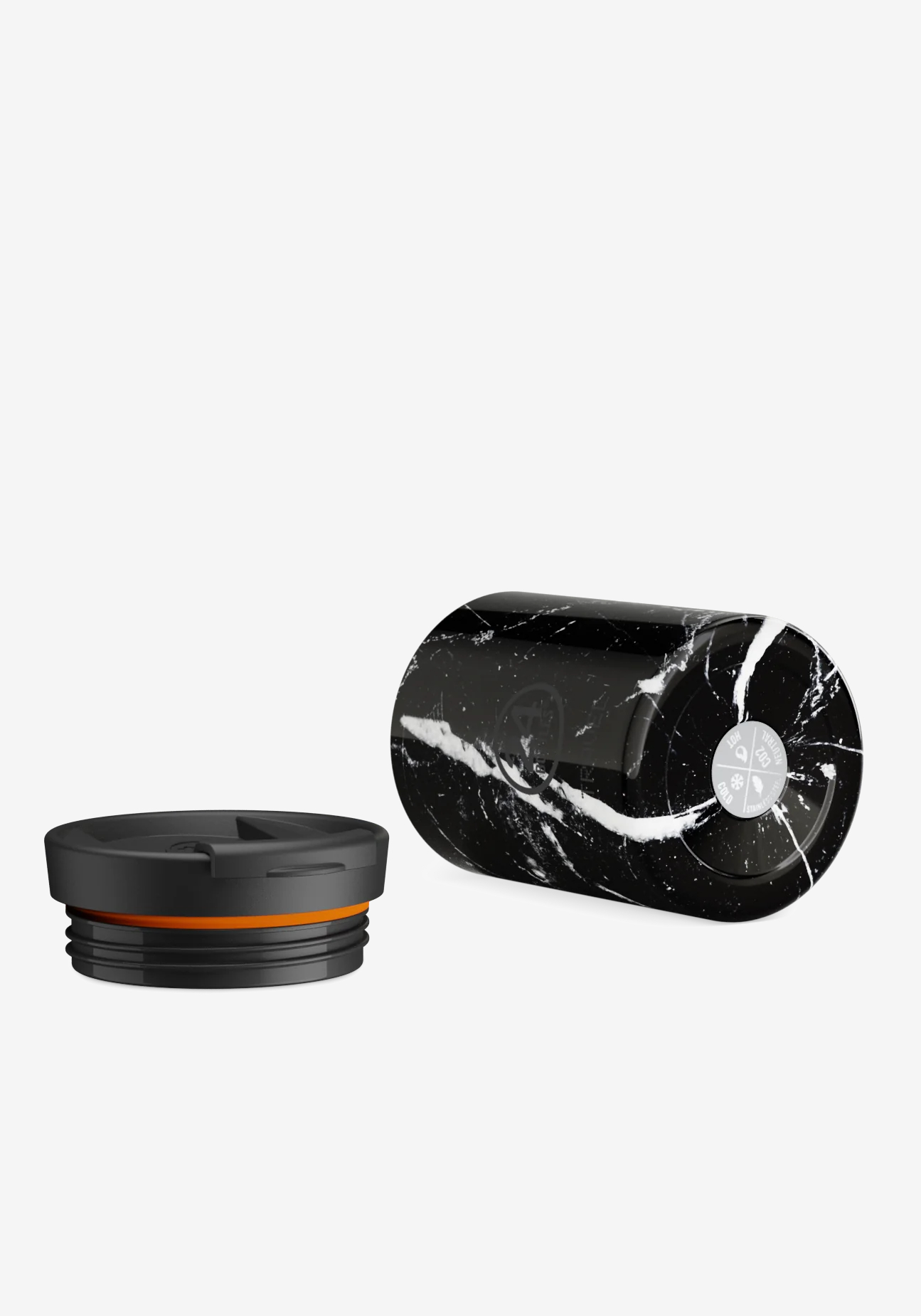 24 Bottles Thermobecher  Travel Tumbler 350ml Black Marble