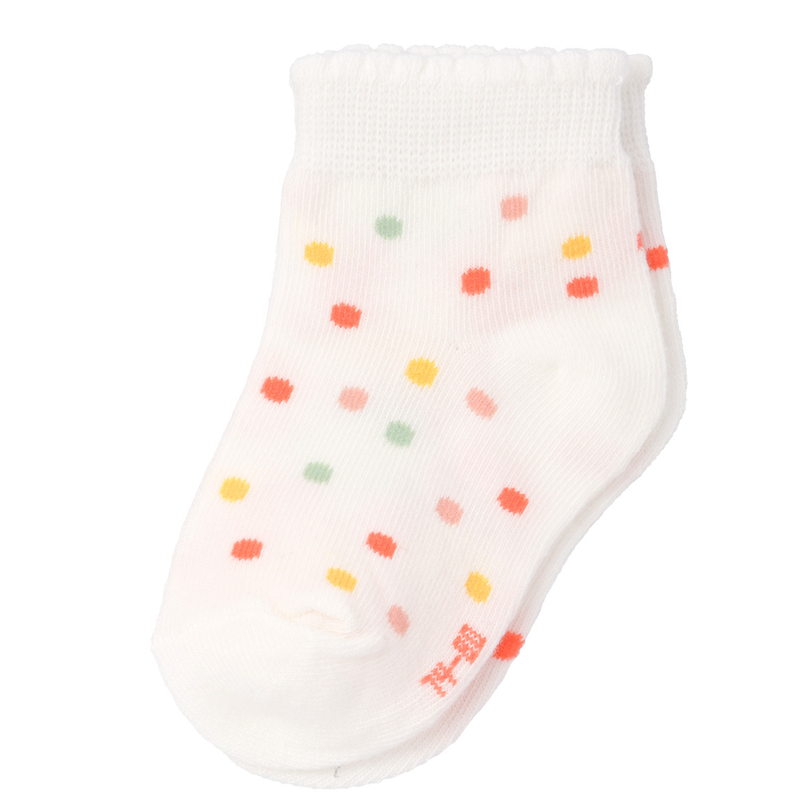 Topomini 3 Paar Baby Kurzsocken im Set rosa / weiss / hellgrün