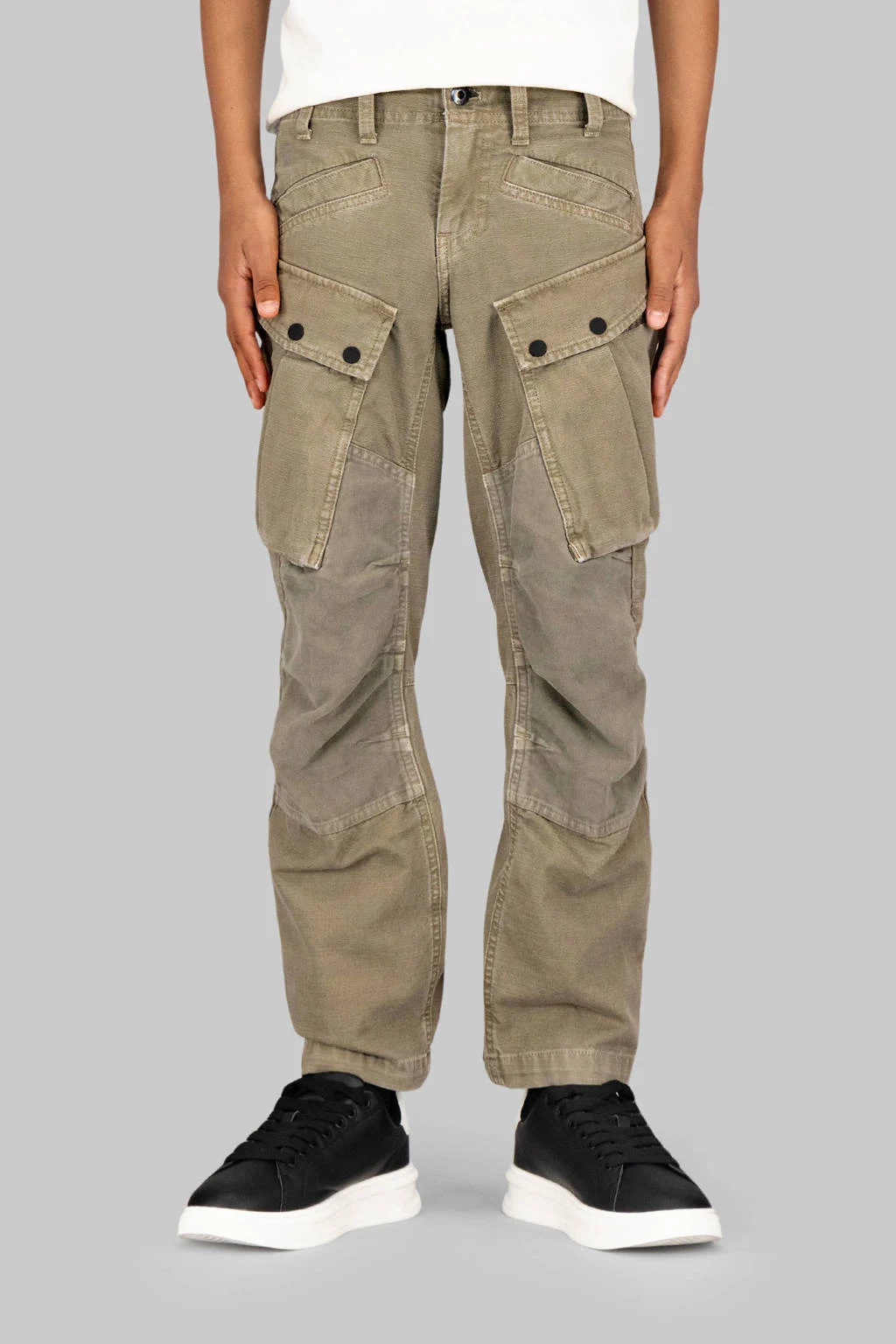 G-STAR straight cargo broek kaki