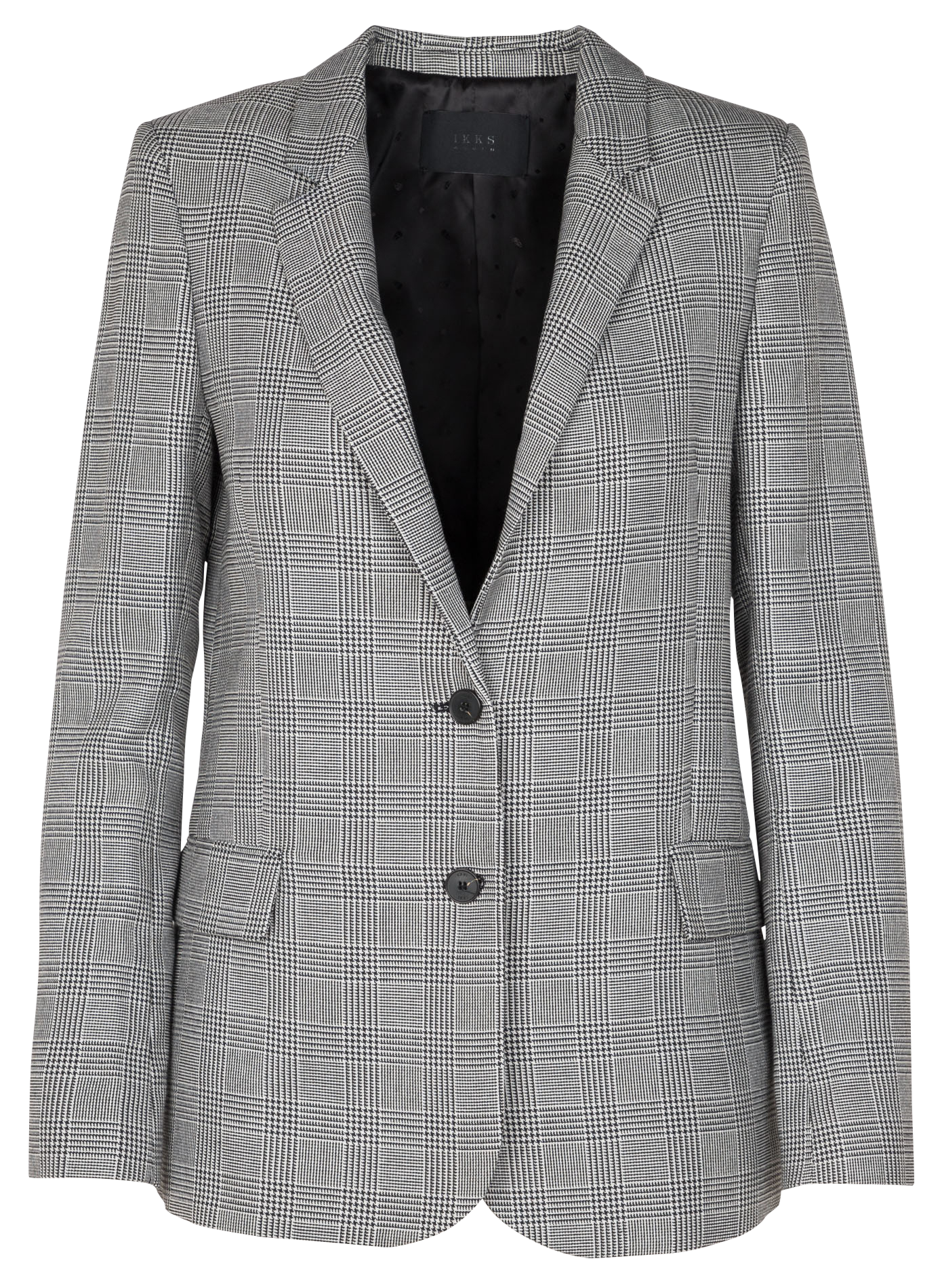 Veste tailleur imprimée | Noir