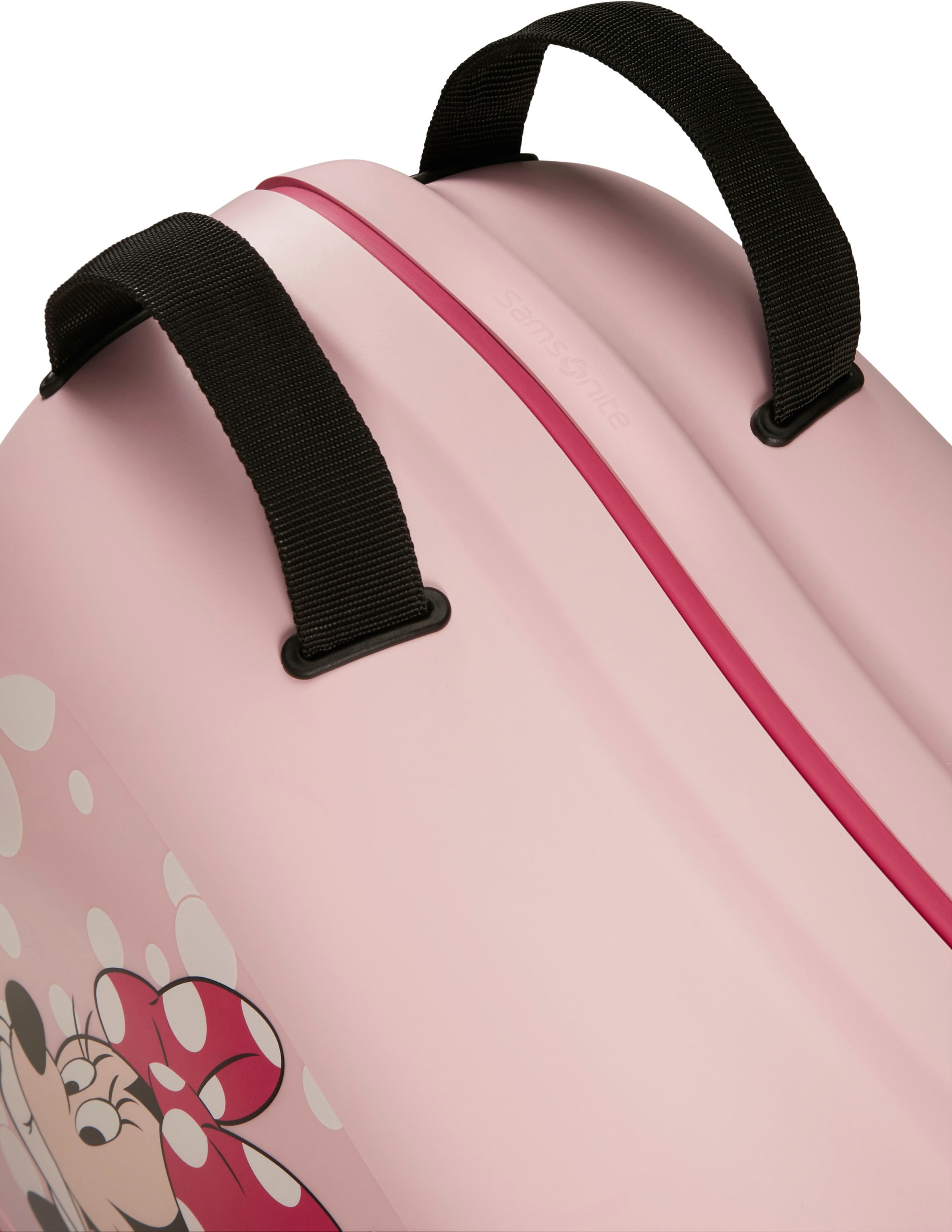 Samsonite Kinderkoffer »Dream2Go Ride-on Trolley, Disney Minnie Glitter« 30 l 4 Rollen Handgepäck Kinderreisekoffer zum sitzen und ziehen