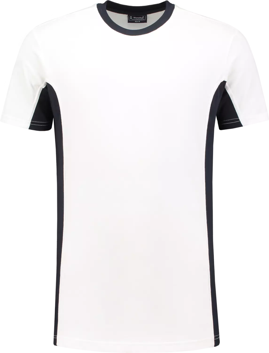Workman T-Shirt-Bc White/Navy - L