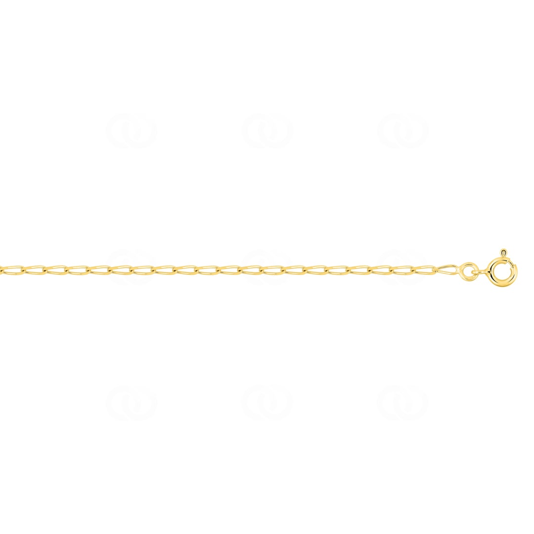 1.7mm Langpanzerkette 375/9 K Gelbgold
