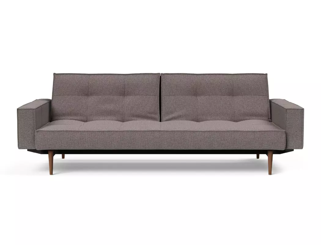 Schlafsofa mit Armlehnen Splitback Styletto dunkel