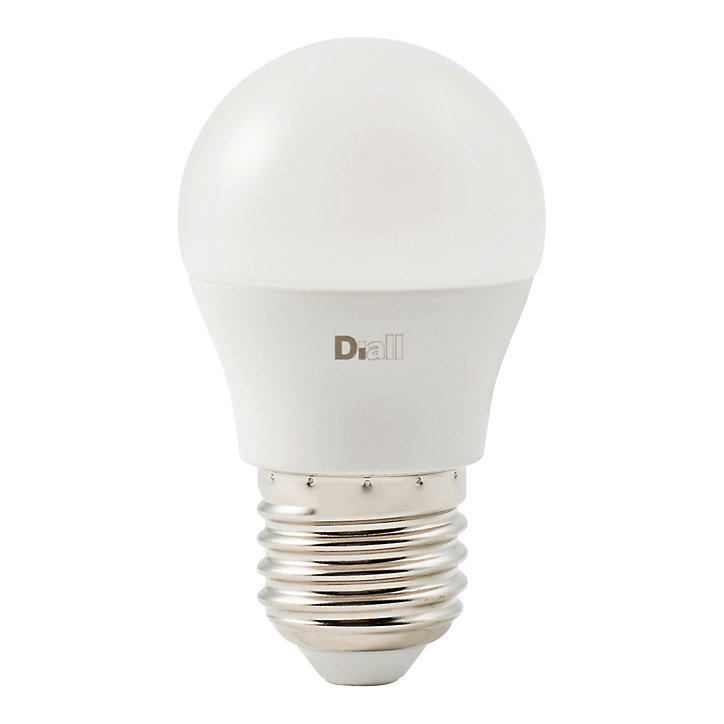 Ampoule LED Diall mini globe E27 5,7W=40W blanc chaud