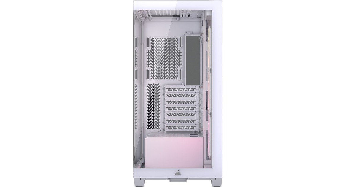 Corsair3500X ARGB midi tower behuizing  (Wit | 2x USB-A | 1x USB-C | RGB | Tempered Glass)