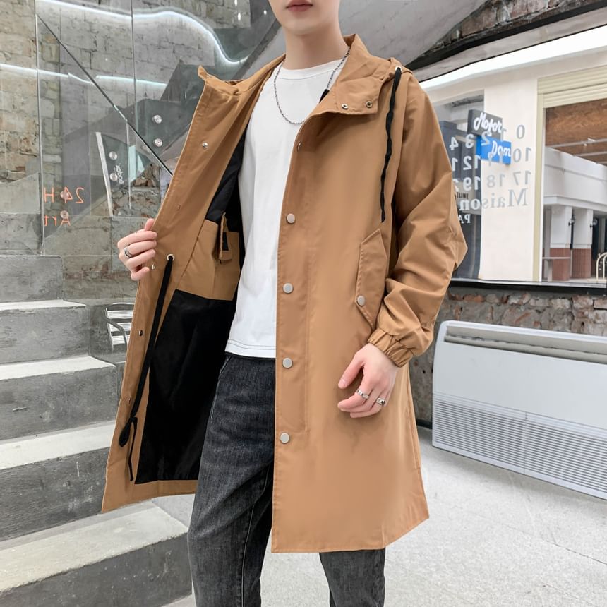 Bay Go Mall - Trenchcoat met capuchon en ritssluiting