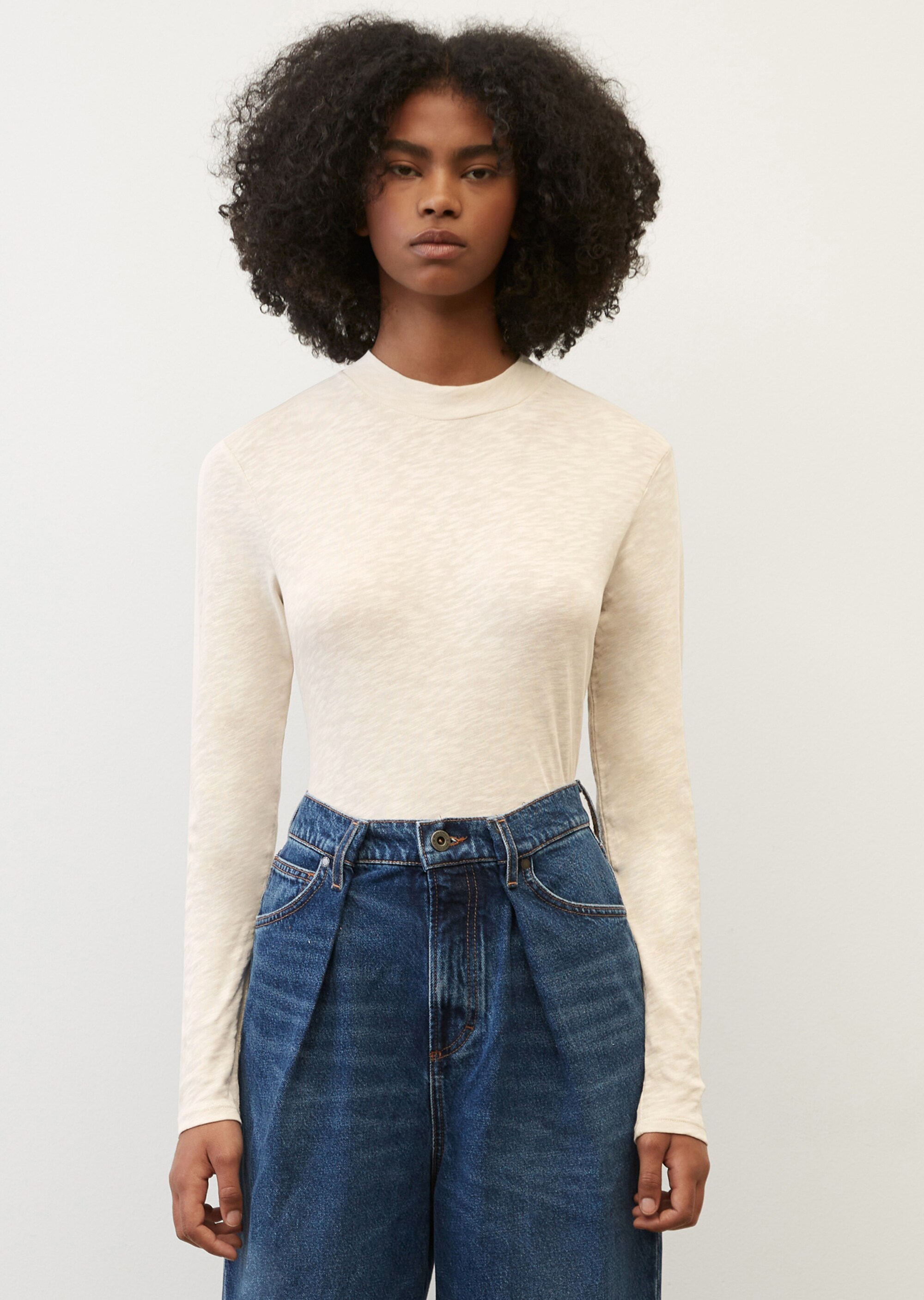 Longsleeve aus Organic-Cotton-Slub-Jersey