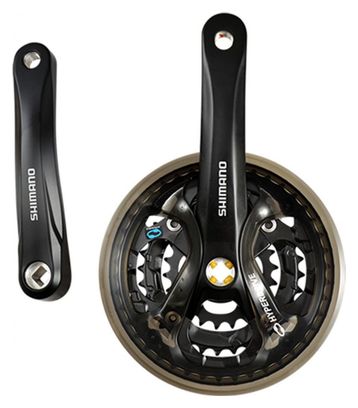 PEDALIER VTT TRIPLE 42-32-22D L170 ALU SHIMANO ACERA M361 7/8V   CARTER (AXE 123MM)