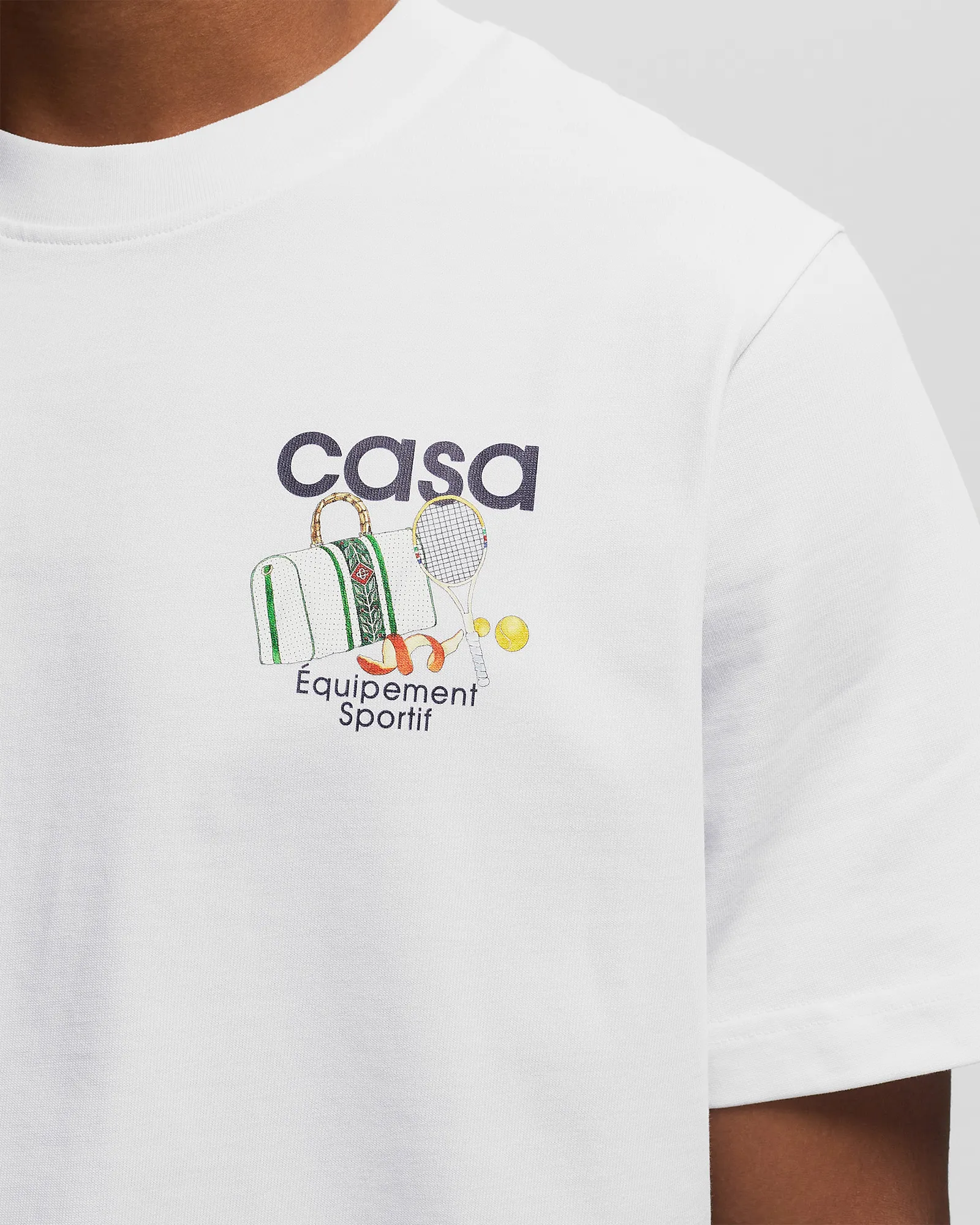 Camiseta esportiva unissex estampada Casablanca