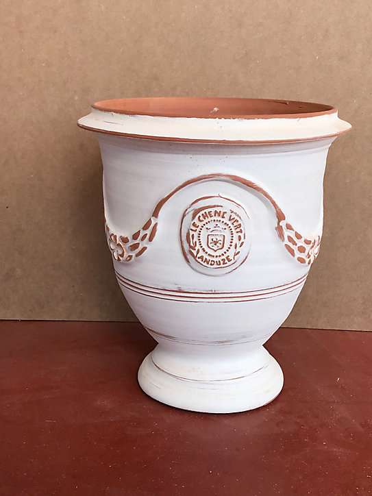 Vase Anduze Céruse H.38 cm