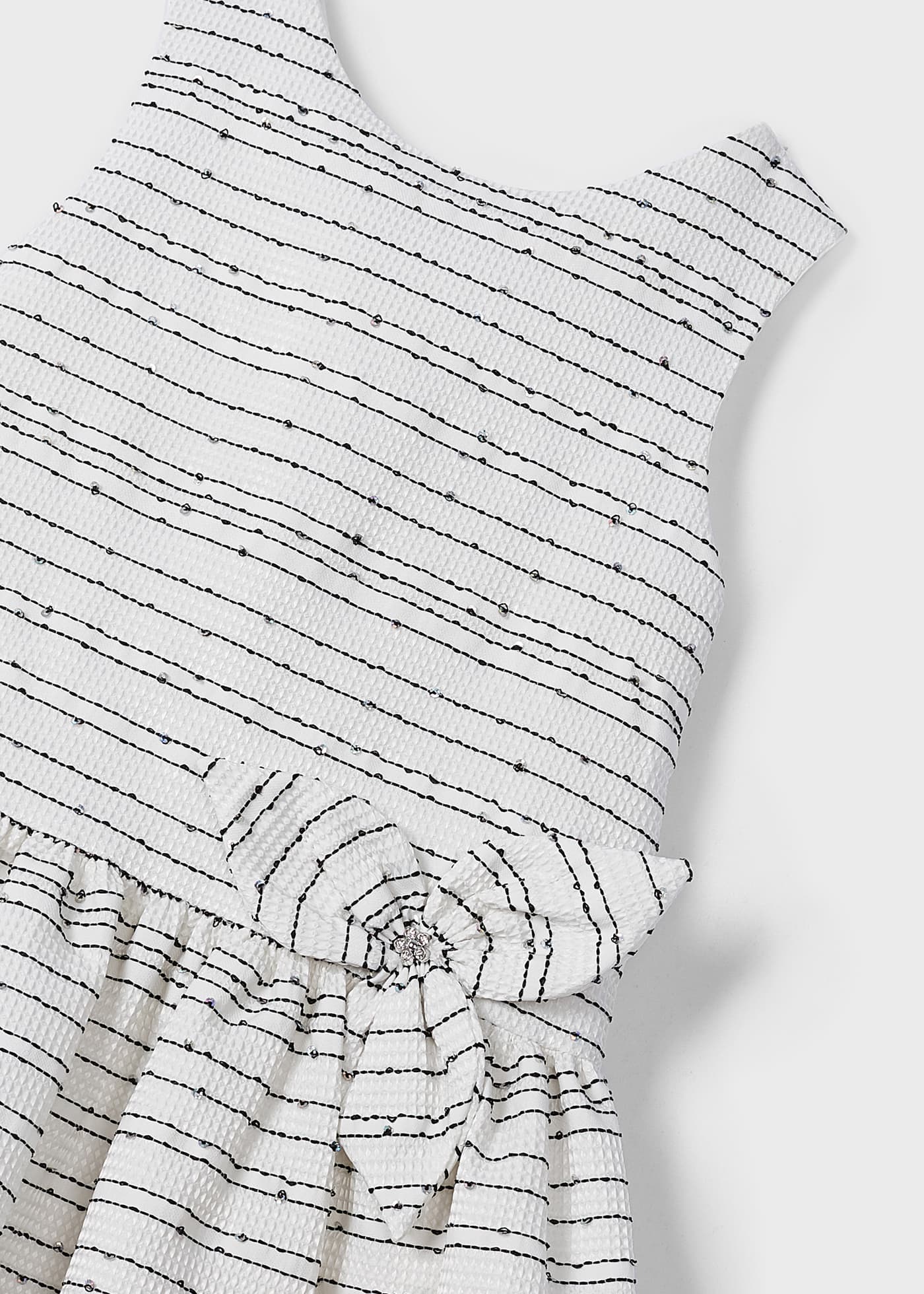 Vestido jacquard para menina