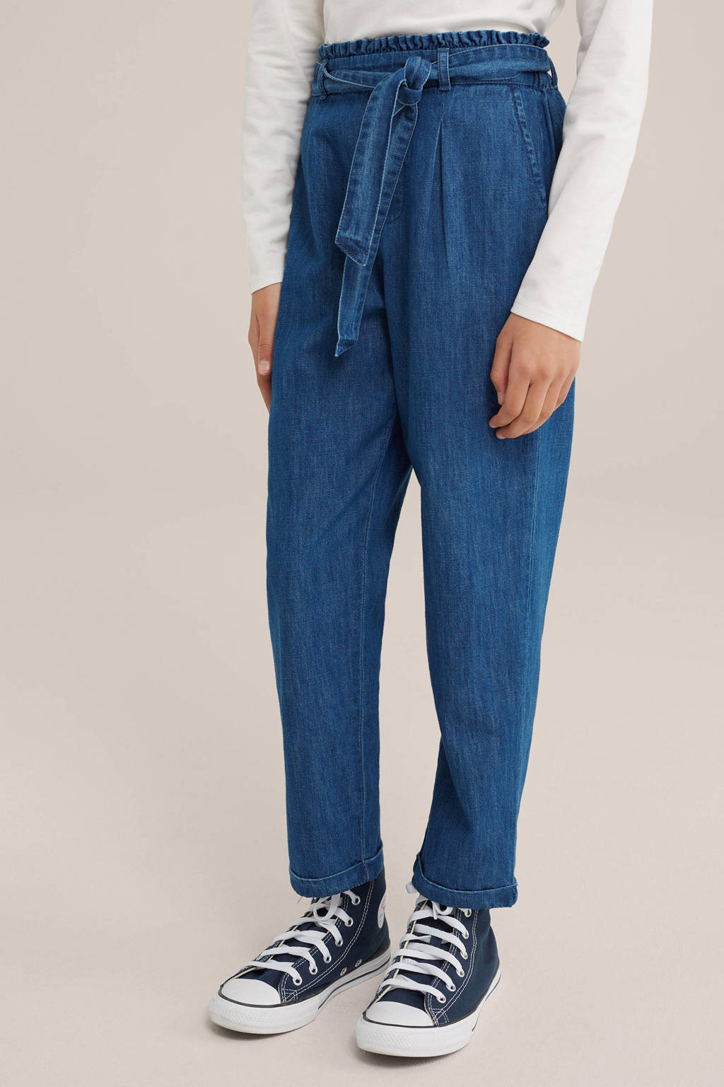 WE Fashion tapered fit jeans medium blue denim