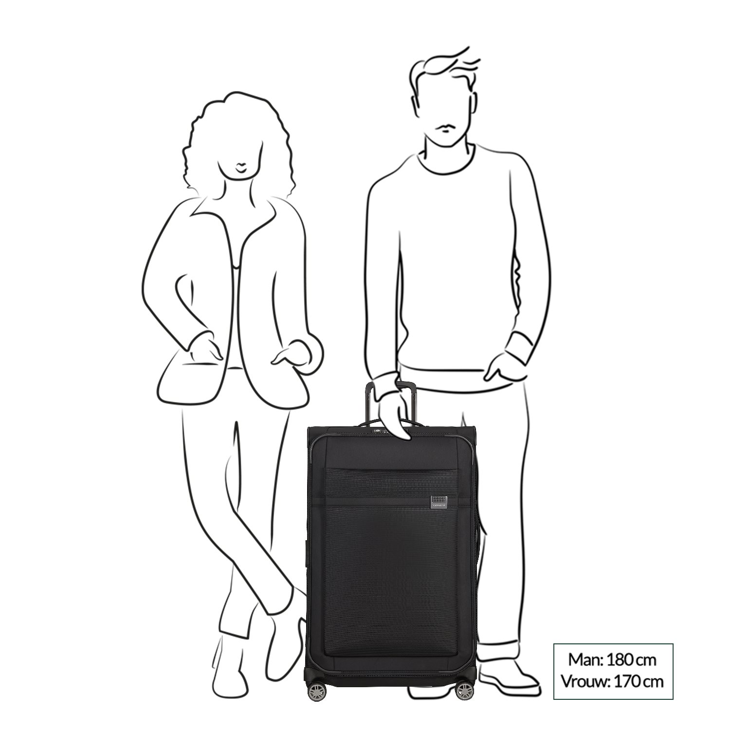 Samsonite Airea Spinner 78 Exp black