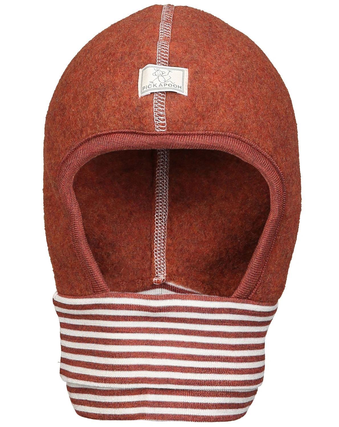 Schlupfmütze SCHLÜPFLI WOLLFLEECE in red wood