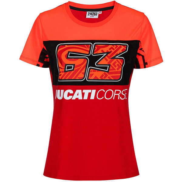 ducati - T-shirt femme Bagnaia Red Rouge / Noir