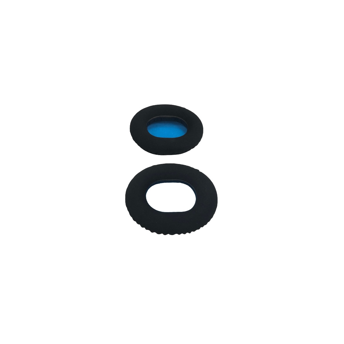 1 par nanometermaterialer øreputer for Sennheiser HD8/HD6 Sort
