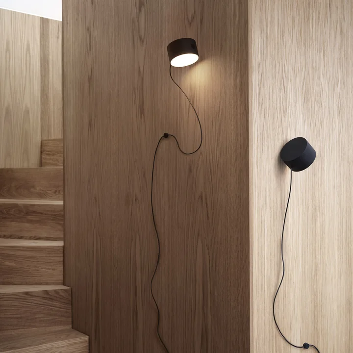 Muuto - Post LED-Wandleuchte, braungrün