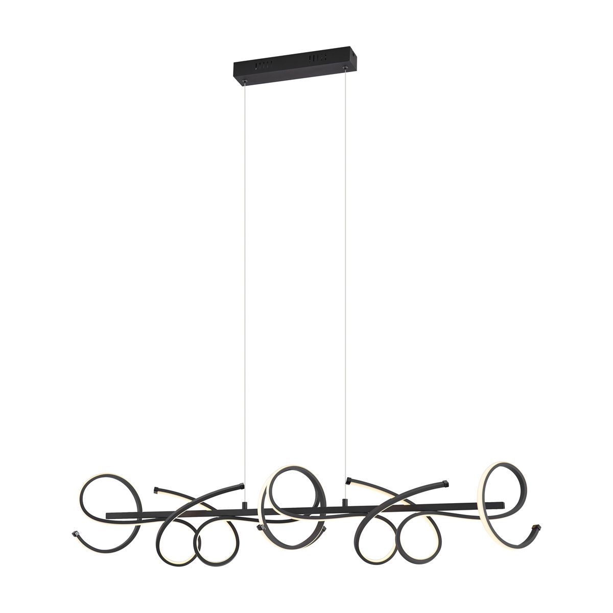 Design hanglamp zwart langwerpig 3-staps dimbaar - Krisscross