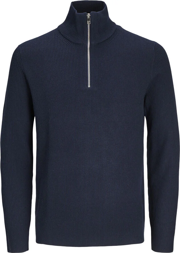 Jack & Jones JJEPERFECT KNIT HALF ZIP SN Sky captain