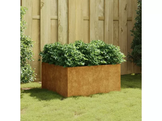 Jardinière 80x80x40 cm acier corten