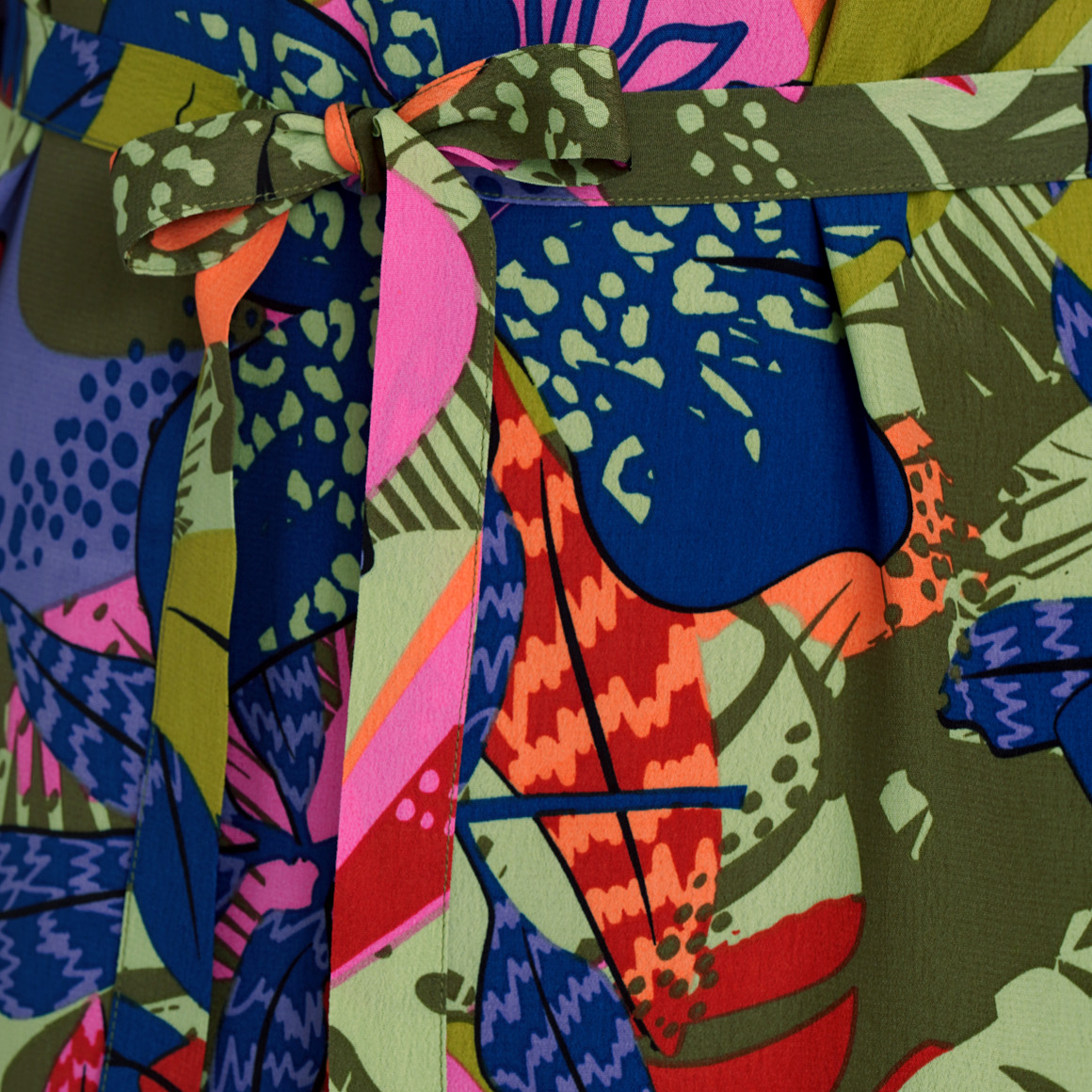 Gina Benotti Damen Kleid mit Allover-Print hellgrün / bunt