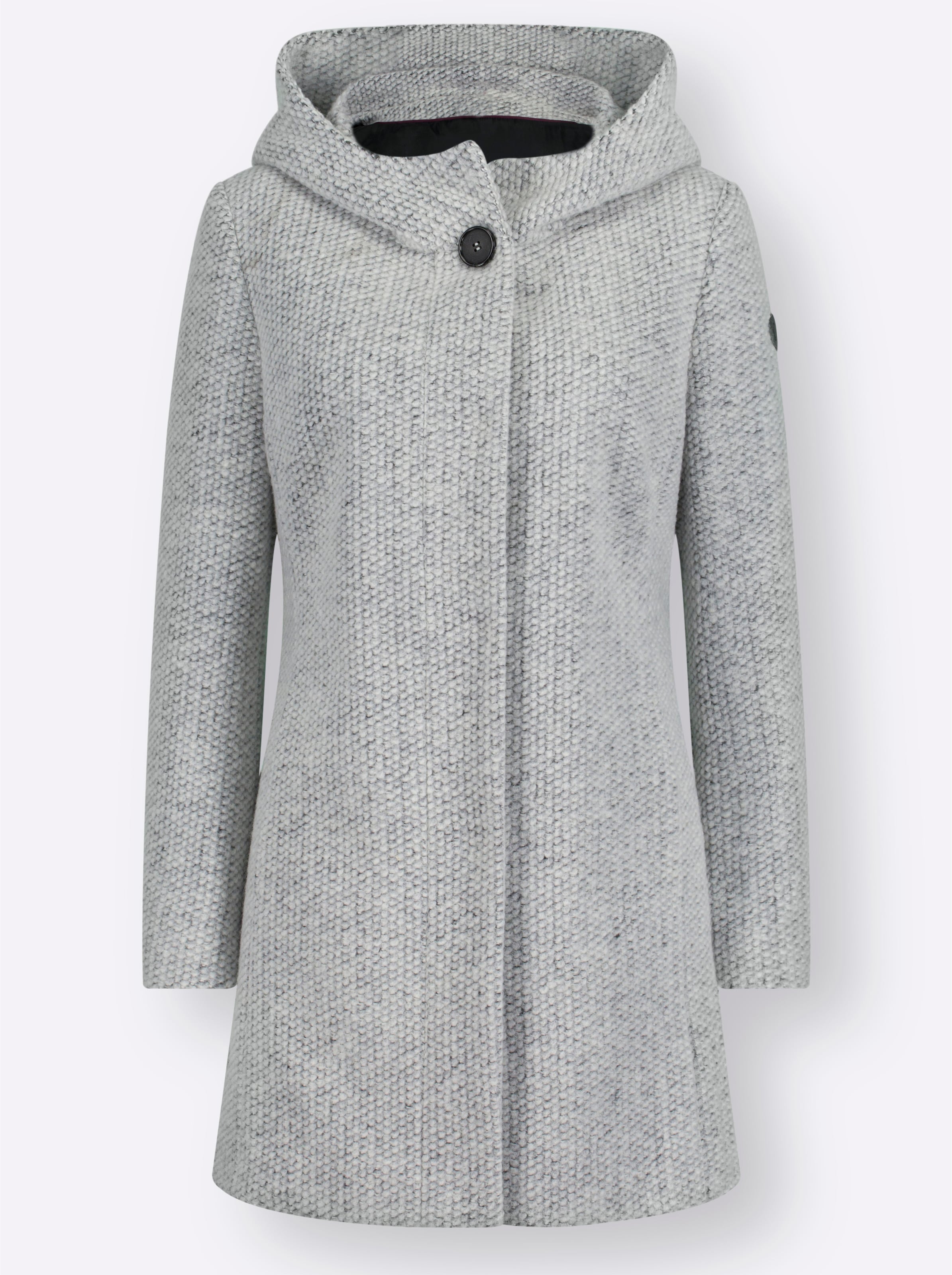 Manisa Jacke in hellgrau-meliert