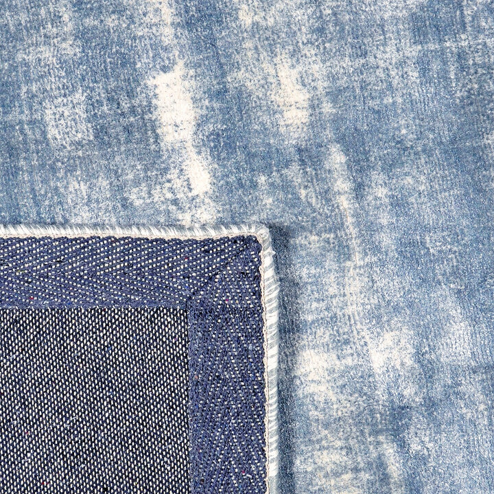 Viscose vloerkleed - Alain Blauw | Luxueus