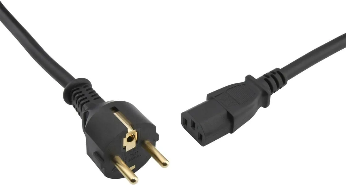 Oehlbach Powercord C13 Noir (3 m) Câbles d'alimentation secteur
