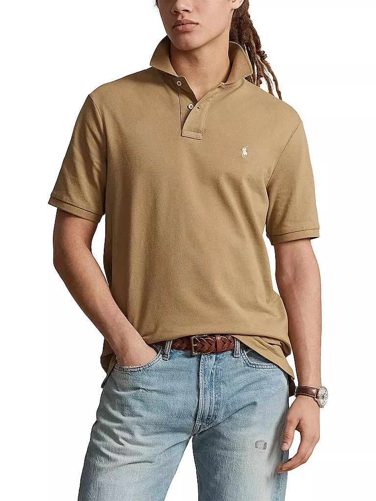 POLO RALPH LAUREN Poloshirt Custom Slim Fit camel