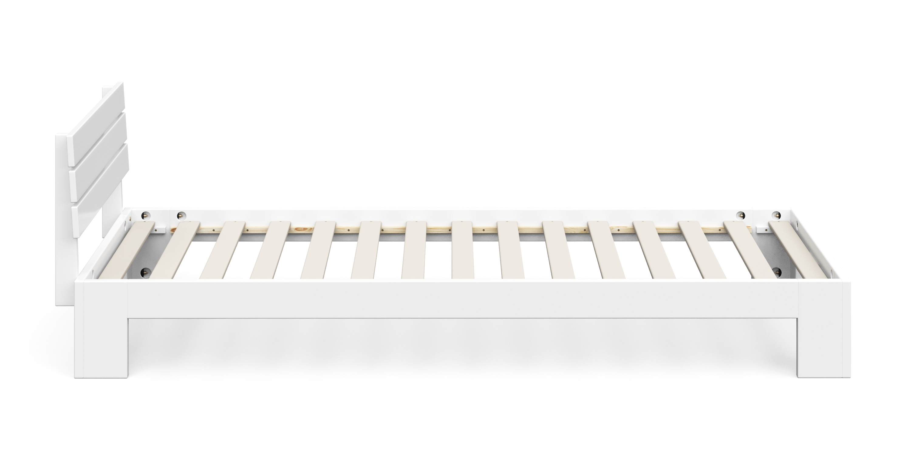 Bett Holz JAYDEN 90 x 200 cm weiss