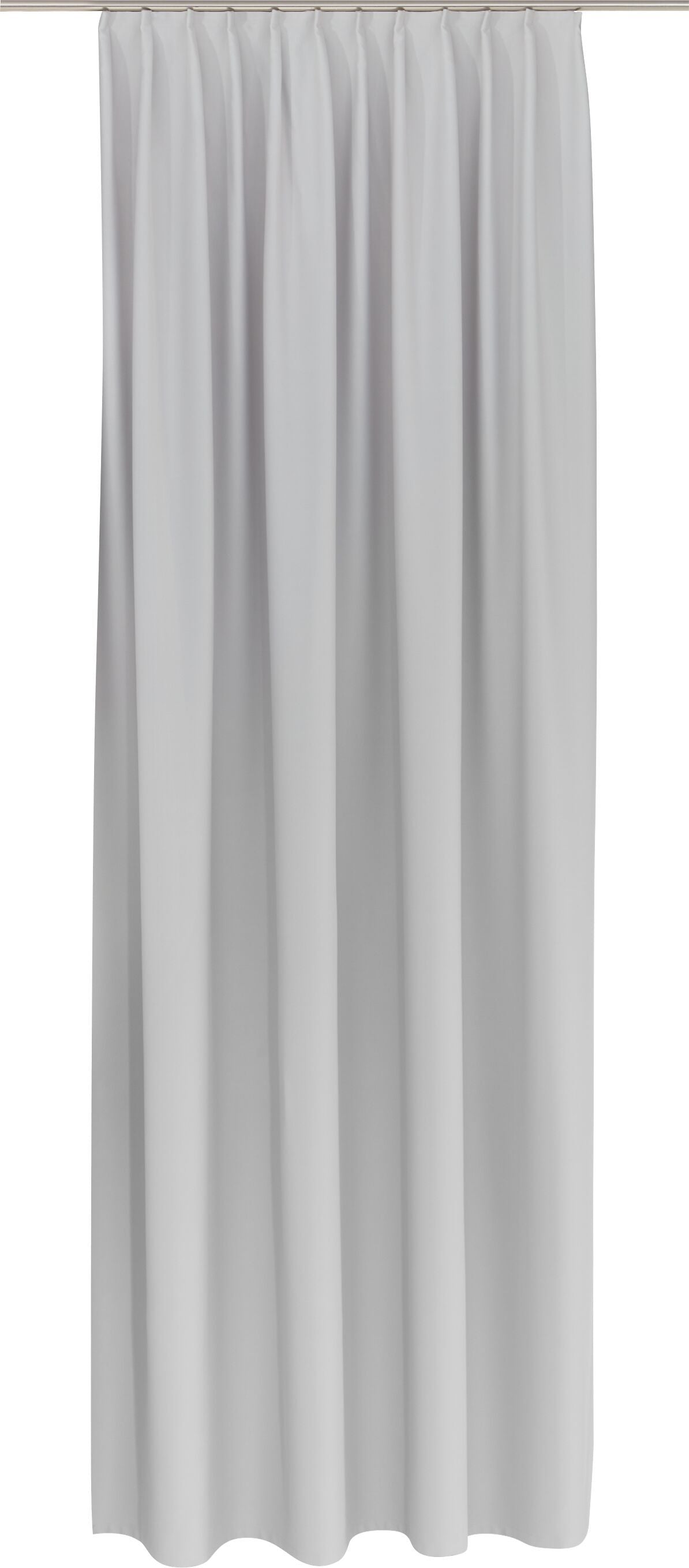ALONSO Fertigvorhang lichtdicht mit Gleiter - Hellgrau / B: 140.0 cm x H: 270.0 cm
