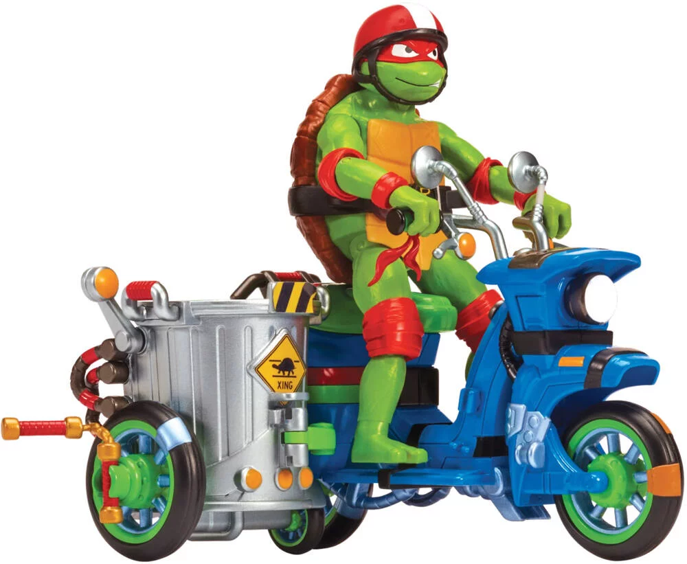TORTUES NINJA - VEHICULE DELUXE AVEC FIGURINE 12 CM