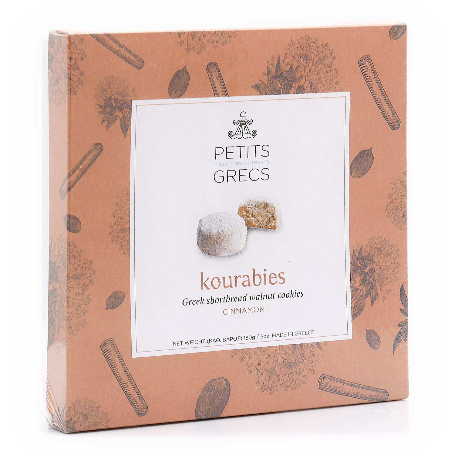 Kourabiedes grecs aux noix, noix de pécan et cannelle