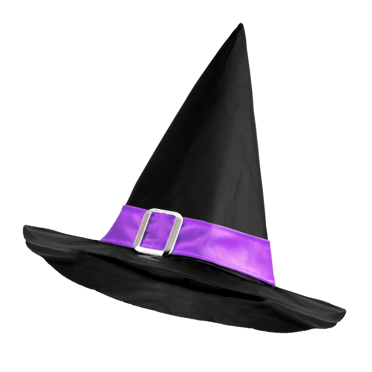 Halloween Heksenhoed Zwart Paars Met Riem