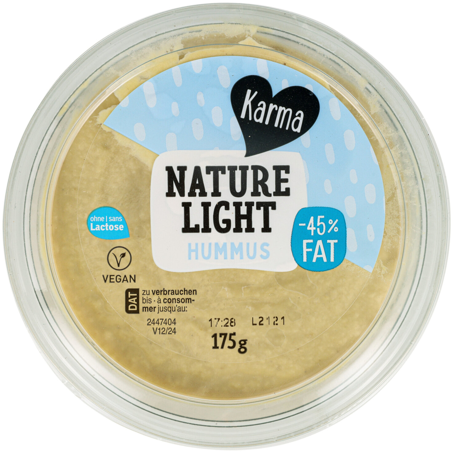 Karma Hummus Reduced Fat low