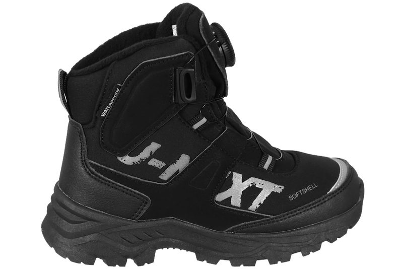 WHISTLER NOCARA Q-LOCK KIDS BOOT WP VINTERSTØVLE I SORT TEKSTIL