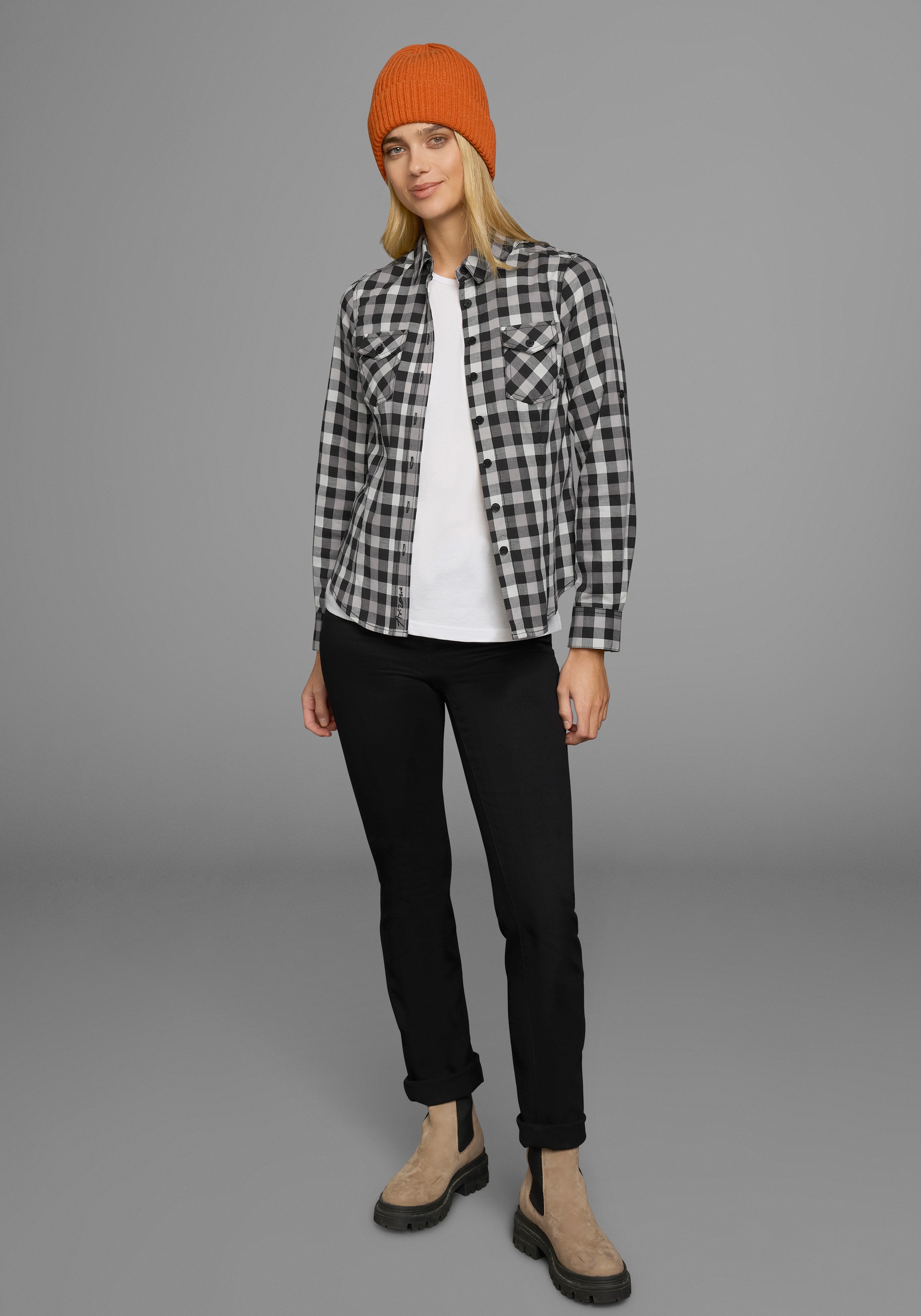 Arizona Karobluse , Lässiger-Holzfäller-Look