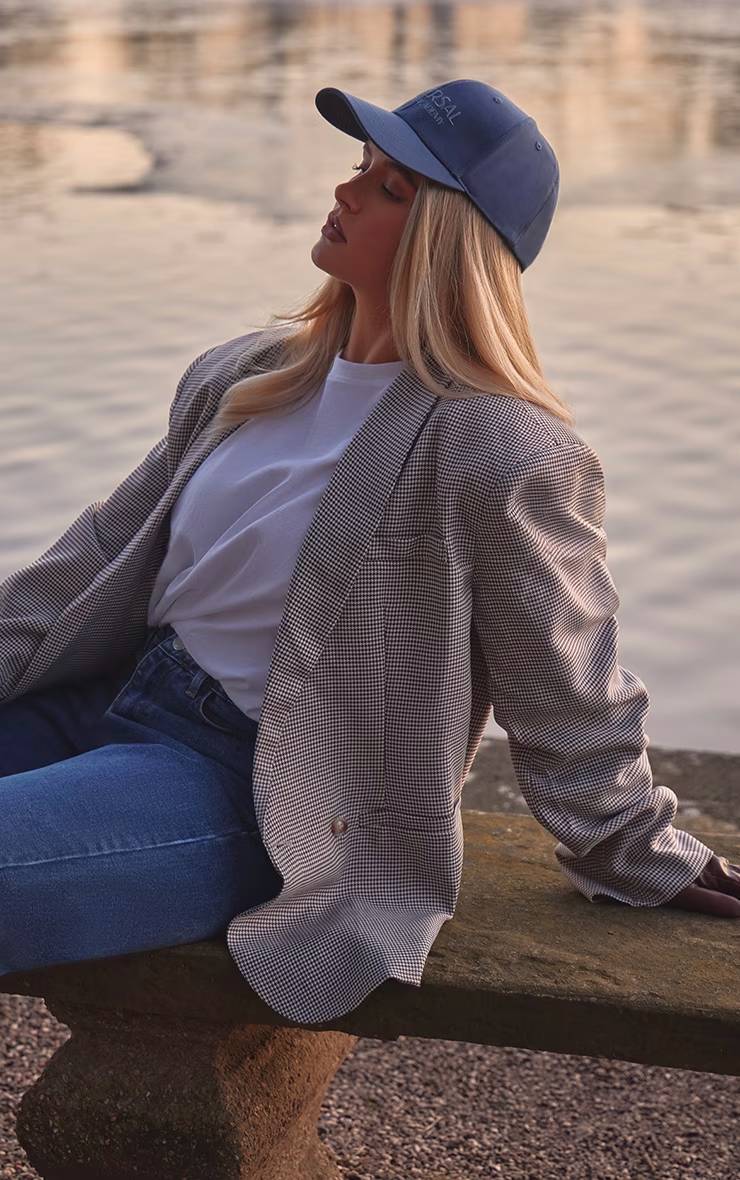 Blanc T-shirt En Coton À Manches Longues Oversize