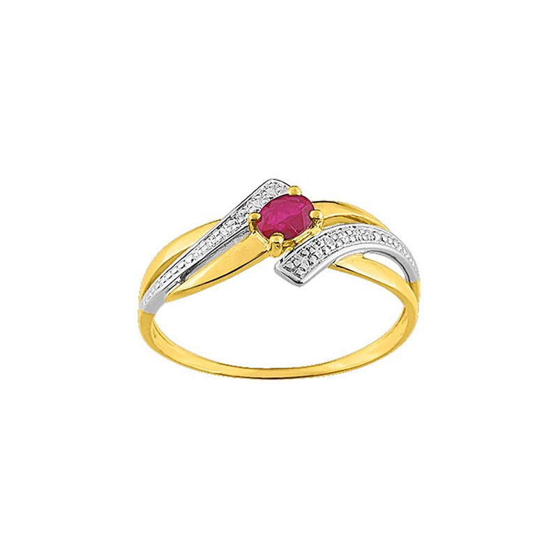 Bague femme - Rubis - Or 18 Carats