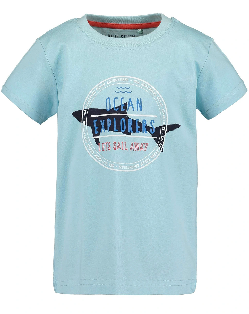 T-Shirt EXPLORERS in hellblau