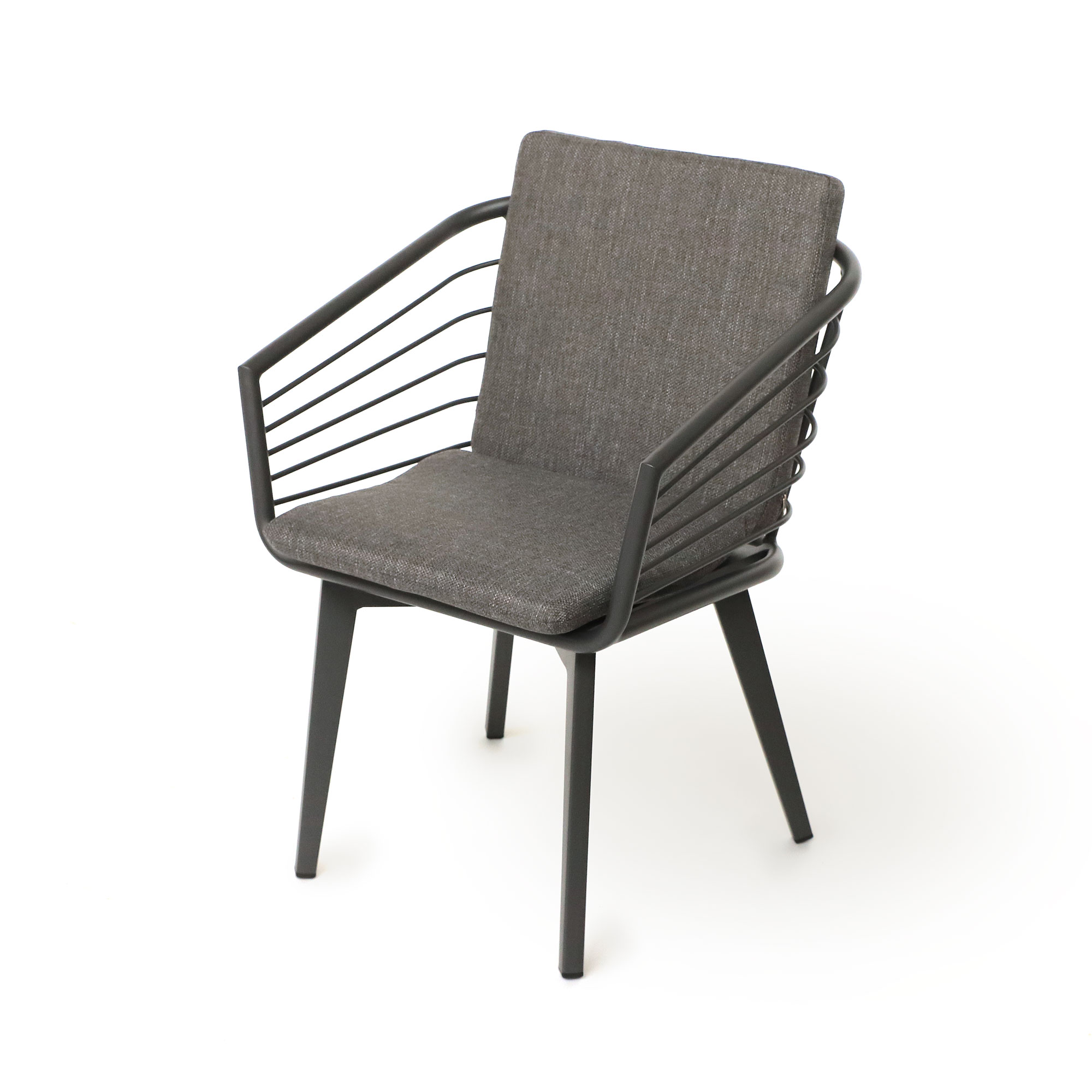 Armsessel 'Leevsen' aus Aluminium, anthrazit, B 56 cm, L 60 cm, H 76 cm günstig bestellen